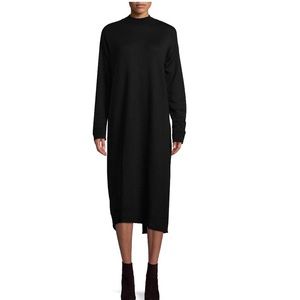 Free People black cotton sweater dress